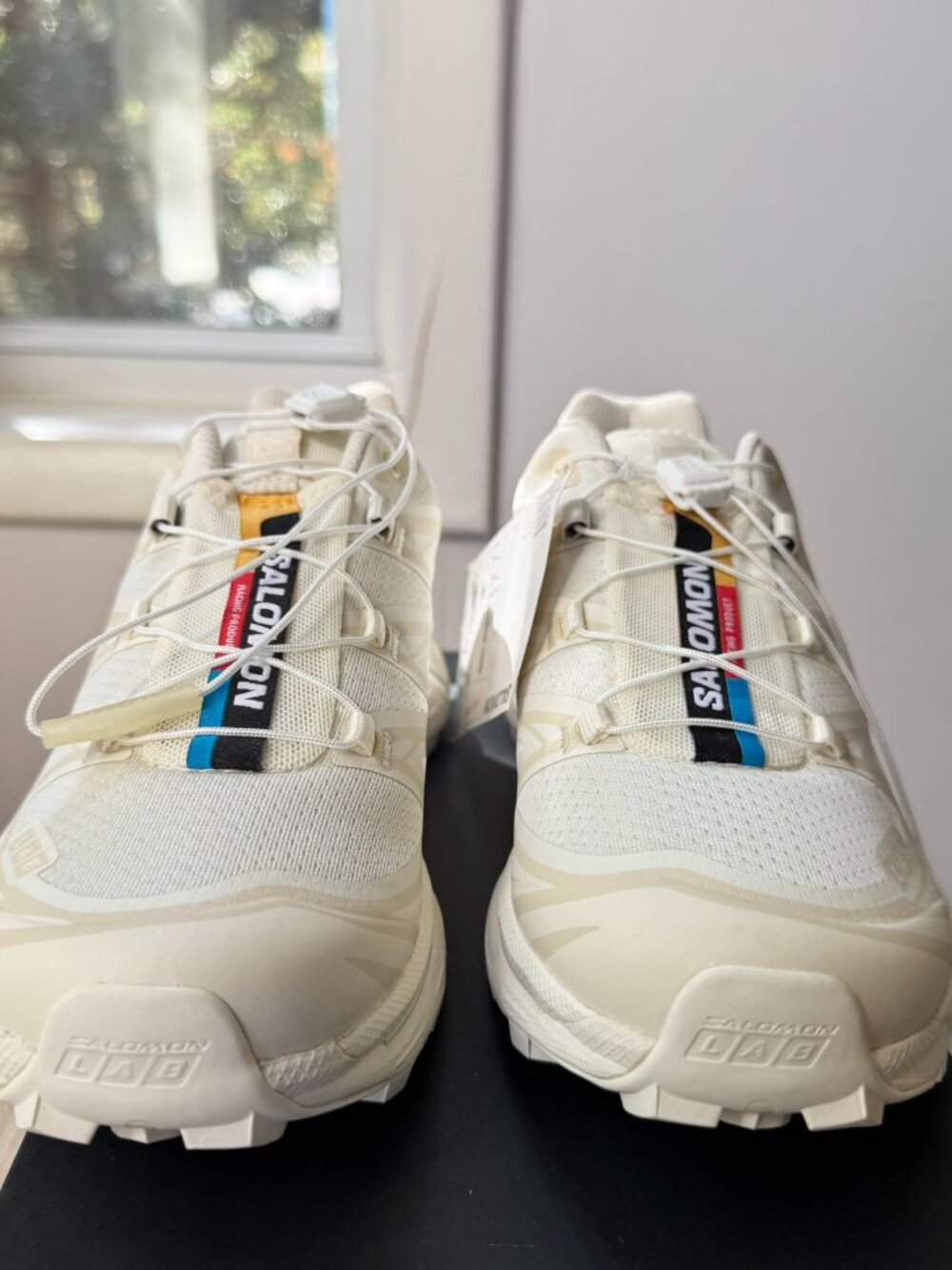 New Salomon XT-6 Sneakers in White Vanilla Ice Women's Size 7.5